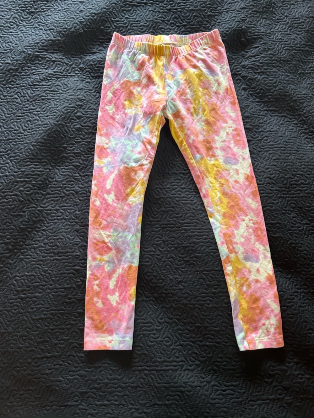 Cat & Jack Tie-Dye Pink Yellow Blue Girls Leggings